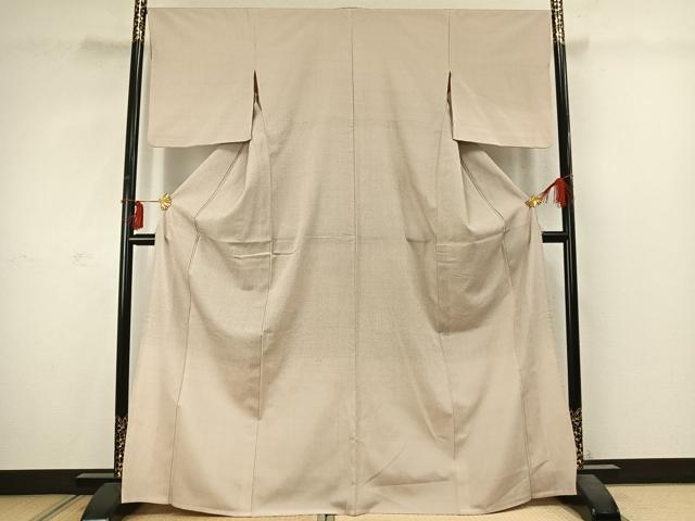 平和屋着物▽本塩沢 単衣 110亀甲 総詰め 正絹 逸品 AABD0004fy