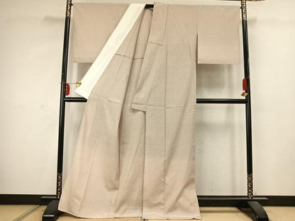 平和屋着物▽本塩沢 単衣 110亀甲 総詰め 正絹 逸品 AABD0004fy
