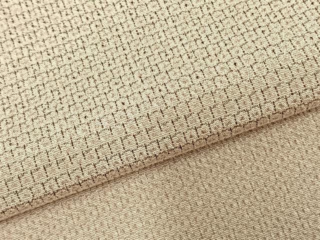 平和屋着物▽本塩沢 単衣 110亀甲 総詰め 正絹 逸品 AABD0004fy