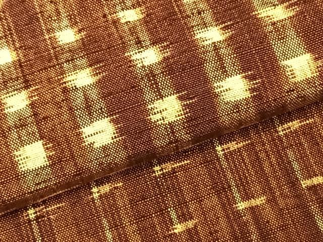 平和屋着物▽上質な紬 単衣 抽象文様 正絹 逸品 AABD0008fy