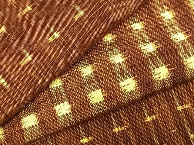 平和屋着物▽上質な紬 単衣 抽象文様 正絹 逸品 AABD0008fy