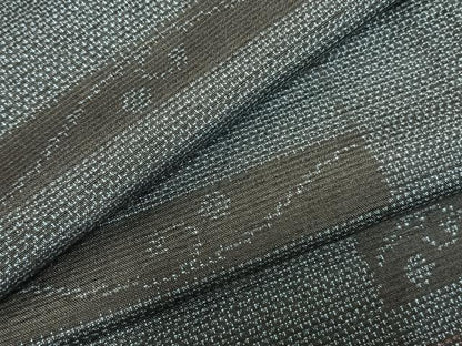 平和屋着物▽上質な紬 単衣 色紙文 正絹 逸品 未使用 AABD0011fy