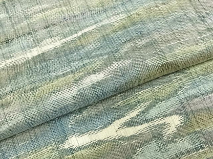 平和屋着物▽上質な紬 単衣 霞文 正絹 逸品 AABD0015fy
