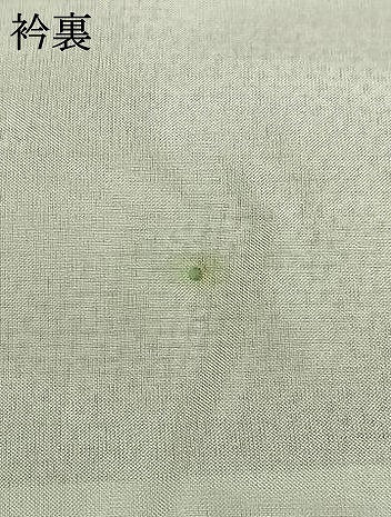 平和屋着物▽翠洸織大島 単衣 扇面文 反端付き 未使用 AABD0020fy