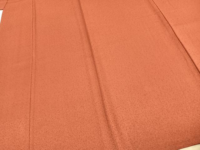 平和屋着物▽上質な色無地 単衣 紅樺色 正絹 逸品 未使用 AABD0028fy