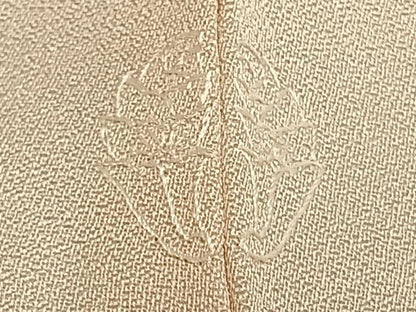 平和屋着物▽訪問着　単衣　風景花文　金彩　正絹　逸品　AABD0029fy
