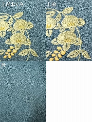 平和屋着物▽小紋　単衣　草花文　高島屋扱い　洗える着物　AABD0030fy