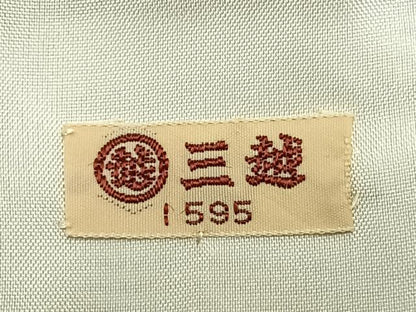 平和屋着物▽上質な小紋 単衣 亀甲文様 三越扱い AABD0034fy