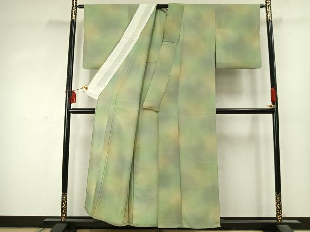平和屋着物▽江戸小紋 単衣 芝文 鮫小紋柄 正絹 逸品 AABD0035fy