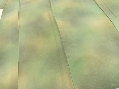 平和屋着物▽江戸小紋 単衣 芝文 鮫小紋柄 正絹 逸品 AABD0035fy