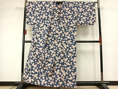 平和屋着物▽上質な色無地　単衣　花尽くし　AABD0037fy
