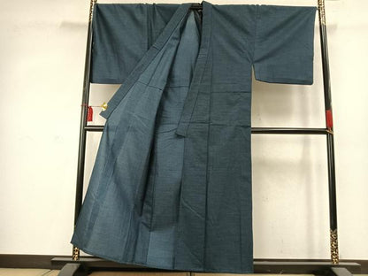 平和屋着物▽男性　単衣　小紋　霞文　AABD0039fy