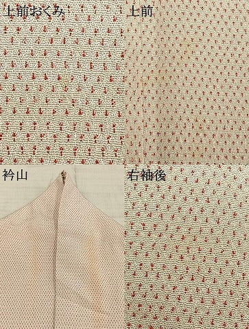平和屋着物▽本塩沢 単衣 蚊絣 正絹 逸品 AABD0040fy