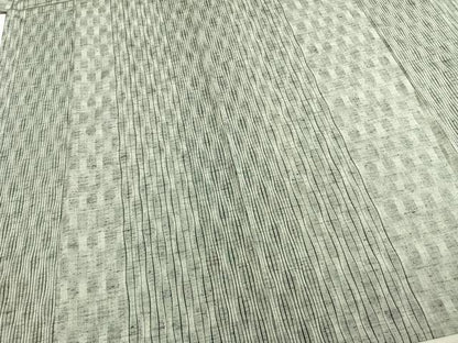 平和屋着物▽上質な紬 単衣 立涌文 正絹 逸品 AABD0042fy