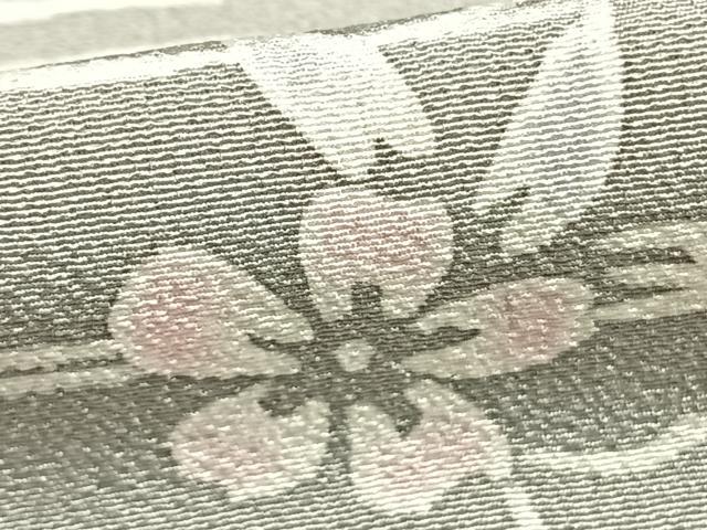 平和屋着物▽上質な小紋 単衣 流水花文 ろうけつ染め ロング丈 正絹 逸品 AABD0048fy