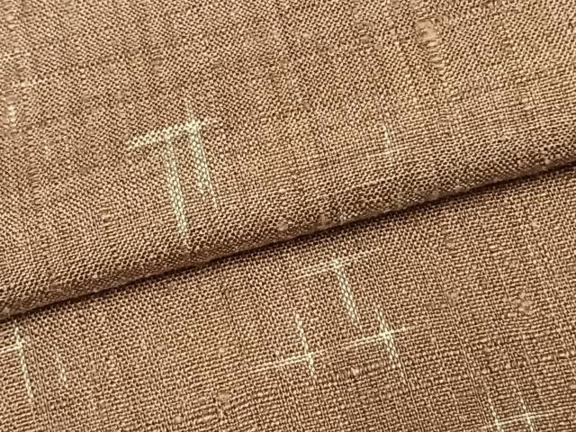 平和屋着物▽上質な紬 単衣 十字絣 正絹 逸品 AABD0051fy