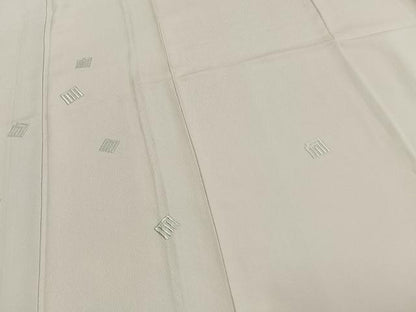 平和屋着物▽訪問着　単衣　総刺繍　源氏香　銀糸　正絹　逸品　AABD0054fy