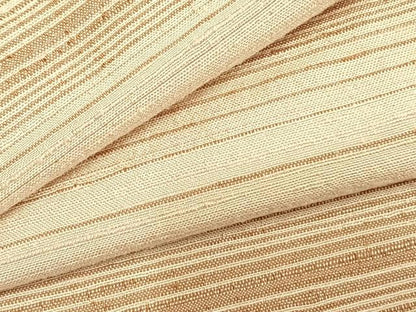平和屋着物▽上質な紬 単衣 横段文 正絹 逸品 AABD0063fy