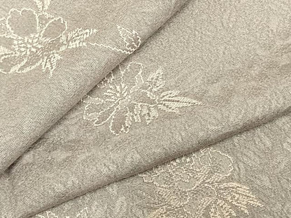 平和屋着物▽上質な小紋　単衣　作家物　草花文　ますいわ屋扱い　正絹　逸品　AABD0064fy