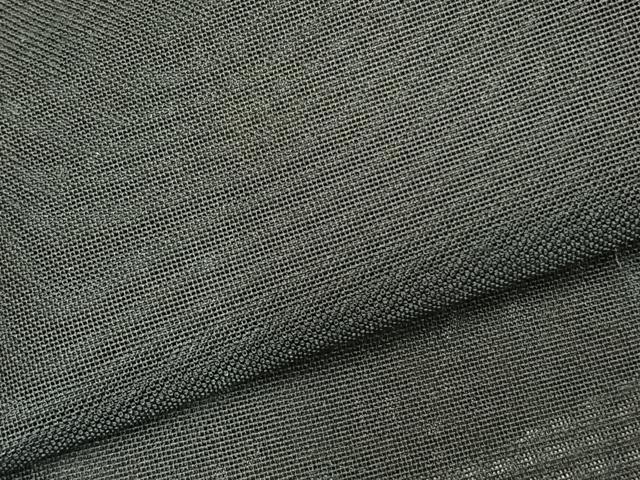 平和屋着物▽二部式 道行コート スリーシーズン 春夏秋 塵除け 黒地 正絹 逸品 AABD0069fy