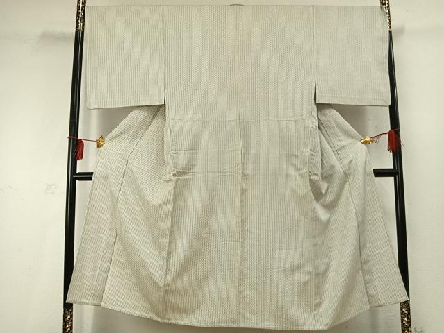 平和屋着物▽男性 単衣 小紋 花織 間道 正絹 逸品 AABD0077fy