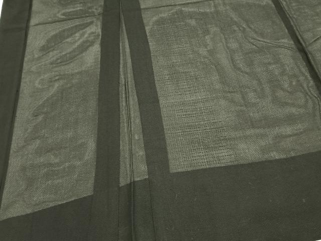 平和屋着物▽男性 長羽織 スリーシーズン 春夏秋 塵除け 黒地 正絹 逸品 AABD0086fy