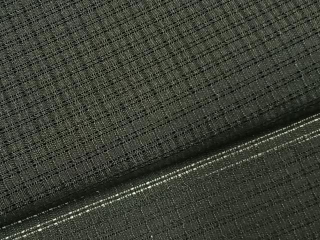 平和屋着物▽男性 長羽織 スリーシーズン 春夏秋 塵除け 黒地 正絹 逸品 AABD0088fy