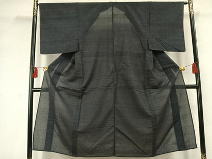 平和屋着物▽男性 単衣 本塩沢 80亀甲 総詰め 正絹 逸品 AABD0090fy