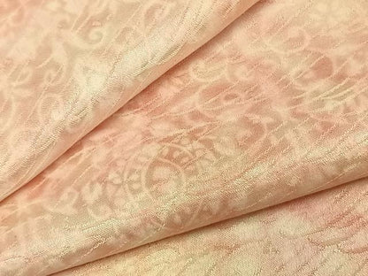 平和屋着物▽上質な小紋 単衣 唐草文 暈し染め 正絹 逸品 AABD0092fy