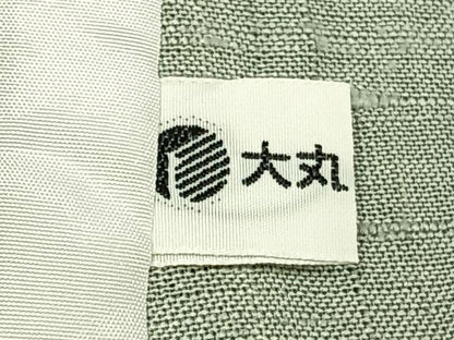 平和屋着物▽訪問着 単衣 生紬地 流水舞葉文 大丸扱い 正絹 逸品 AABD0102fy