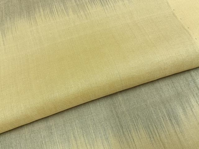 平和屋着物▽上質な紬 単衣 横段文 正絹 逸品 AABD0104fy