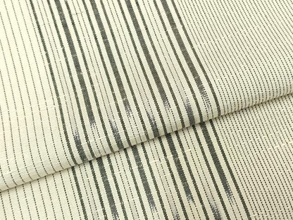 平和屋着物▽上質な紬 単衣 間道 正絹 逸品 AABD0105fy