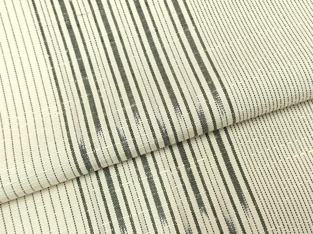 平和屋着物▽上質な紬 単衣 間道 正絹 逸品 AABD0105fy