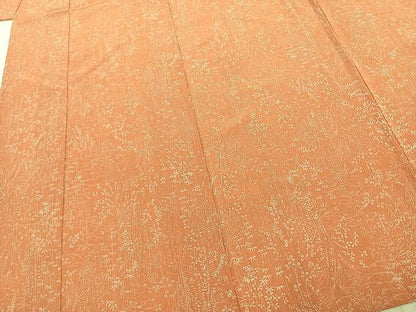 平和屋着物▽洗える最高級着物 ＜英＞はなぶさ謹製 小紋 単衣 草花文 洗える着物 AABD0106fy