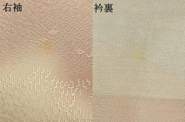 平和屋着物▽上質な小紋 単衣 散らし文 暈し染め 正絹 逸品 AABD0108fy