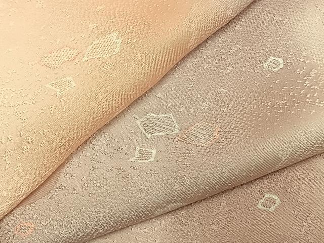 平和屋着物▽上質な小紋 単衣 散らし文 暈し染め 正絹 逸品 AABD0108fy