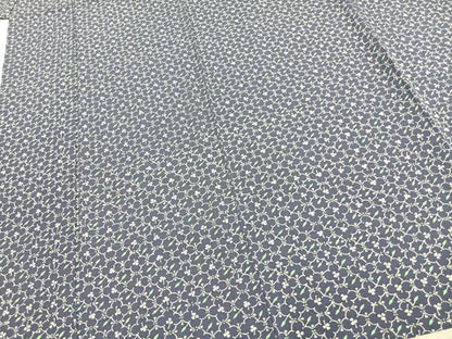 平和屋着物▽上質な小紋　単衣　花尽くし　正絹　逸品　AABD0112fy