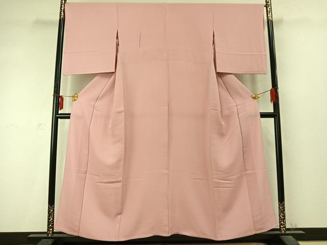 平和屋着物▽上質な色無地 単衣 虹色 正絹 逸品 AABD0117fy