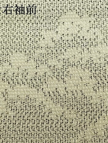平和屋着物▽本塩沢 単衣 風景文 正絹 逸品 AABD0119fy