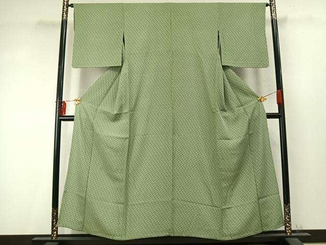 平和屋着物▽江戸小紋 単衣 花尽くし 正絹 逸品 AABD0130fy