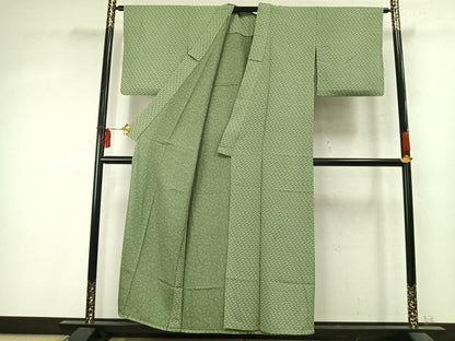 平和屋着物▽江戸小紋 単衣 花尽くし 正絹 逸品 AABD0130fy
