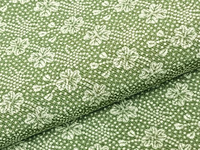 平和屋着物▽江戸小紋 単衣 花尽くし 正絹 逸品 AABD0130fy