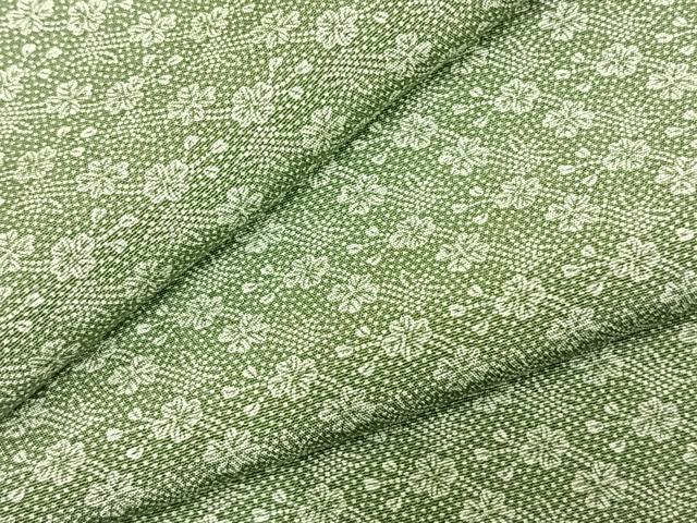 平和屋着物▽江戸小紋 単衣 花尽くし 正絹 逸品 AABD0130fy