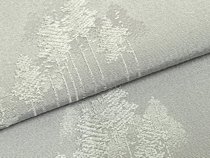 平和屋着物▽上質な色無地 単衣 樹林地紋 牡丹鼠色 正絹 逸品 AABD0131fy