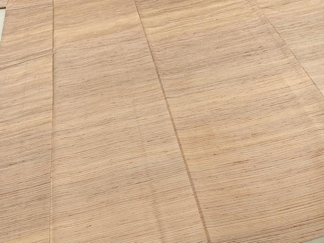 平和屋着物▽上質な紬 単衣 横縞 正絹 逸品 AABD0134fy