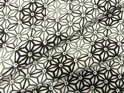 平和屋着物▽上質な小紋 単衣 麻の葉文様 正絹 逸品 AABD0144fy