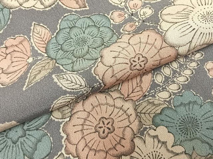 平和屋着物▽上質な小紋 単衣 辻が花 正絹 逸品 AABD0146fy