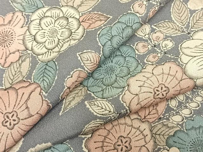 平和屋着物▽上質な小紋 単衣 辻が花 正絹 逸品 AABD0146fy