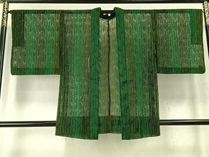 平和屋着物▽羽織 スリーシーズン 春夏秋 塵除け 間道 正絹 逸品 AABD0150fy