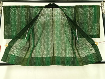 平和屋着物▽羽織 スリーシーズン 春夏秋 塵除け 間道 正絹 逸品 AABD0150fy